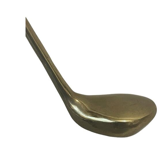 Brass Golf Club Solid‎ Shoe Horn Driver 9.5" Heavy Driver Gold Tone Country Club - Picture 8 of 13